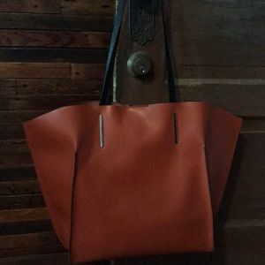 Clark’s Orange med-large tote bag